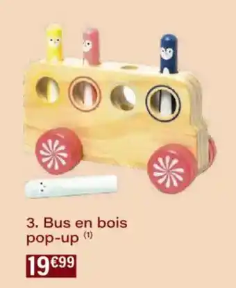 Monoprix Bus en bois pop-up offre