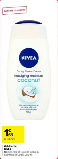 Carrefour Market Gel douche nivea offre