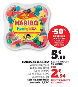 Hyper U Bonbons haribo offre