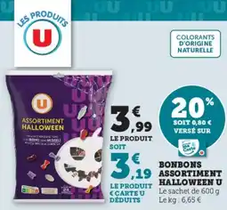 Hyper U Bonbons assortiment halloween u offre