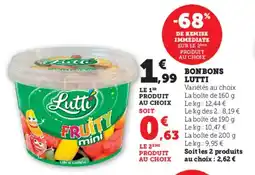 Hyper U Bonbons lutti offre