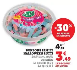 Hyper U Bonbons family halloween lutti offre