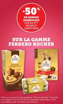 Hyper U Sur la gamme ferrero rocher offre