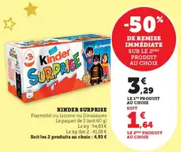 Hyper U Kinder surprise offre