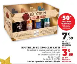 Hyper U Bouteilles au chocolat abtey offre