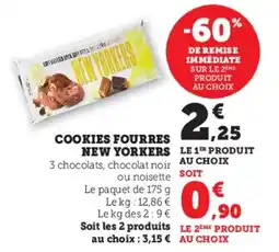 Hyper U Cookies fourres new yorkers offre