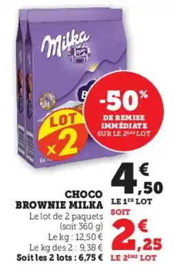 Hyper U Choco brownie milka offre