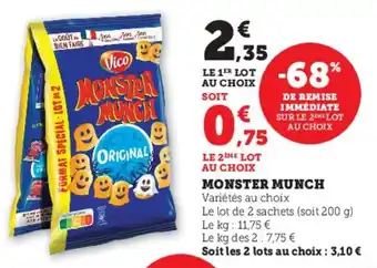 Hyper U Monster munch offre