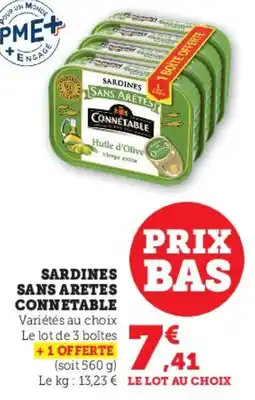 Hyper U Sardines sans aretes connetable offre