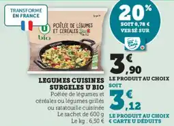 Hyper U Legumes cuisines surgeles u bio offre