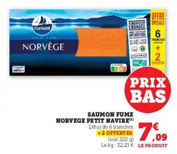 Hyper U Saumon fume norvege petit navire offre
