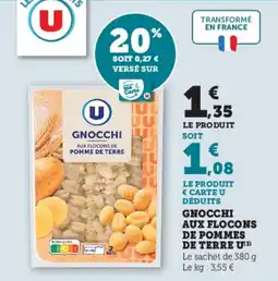 Hyper U Gnocchi aux flocons de pomme de terre u offre