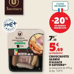 Hyper U Choucroute garnie d'alsace u saveurs offre