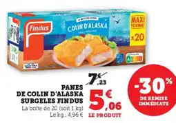 Hyper U Panes de colin d'alaska surgeles findus offre