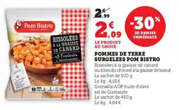 Hyper U Pommes de terre surgelees pom bistro offre