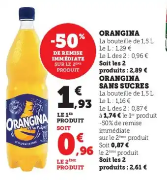 Hyper U Orangina offre