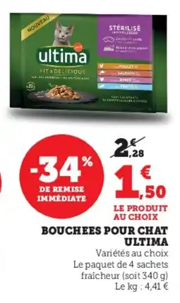 Hyper U Bouchees pour chat ultima offre