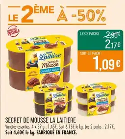 Match LA LAITIERE Secret de mousse offre