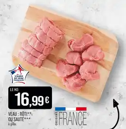 Match Veau rôti ou sauté offre