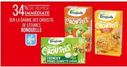 Match Bonduelle 34% de remise immédiate sur la gamme des croustis de légumes Bonduelle offre