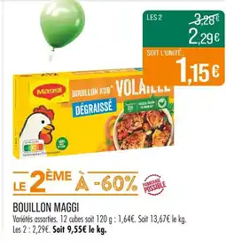 Match Maggi Bouillon Kub Volaille Dégraissé offre