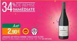 Match CHÂTEAU BARONNE TEDALDI LANGUEDOC AOP CUVÉE DU PARC offre