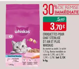 Match WHISKAS Croquettes pour chat stérilisé d’1 an et plus offre
