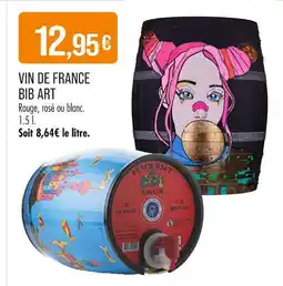 Match Vin de france bib art offre