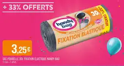 Match HANDY-BAG Sac poubelle 30l fixation élastique offre