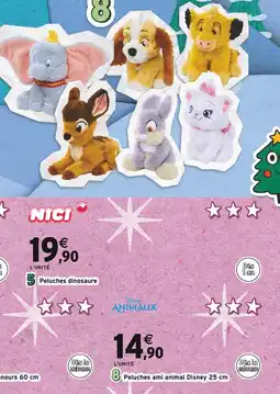 Intermarché Disney Peluches ami animal Disney 25 cm offre