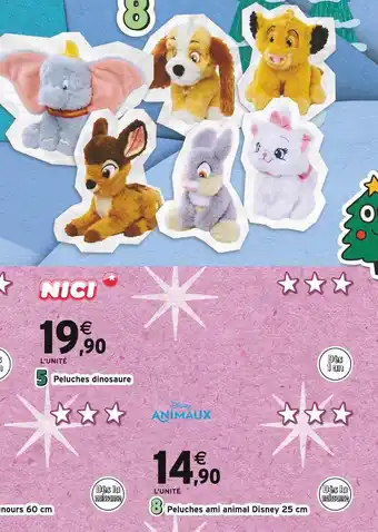 Intermarché Disney Peluches ami animal Disney 25 cm offre
