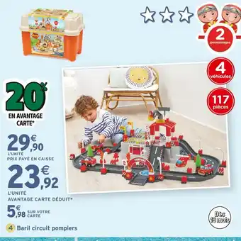 Intermarché ABRICK Baril circuit pompiers offre