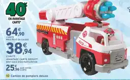 Intermarché Camion de pompiers deluxe offre