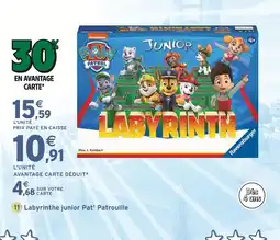 Intermarché PAW PATROL Labyrinthe junior Pat' Patrouille offre