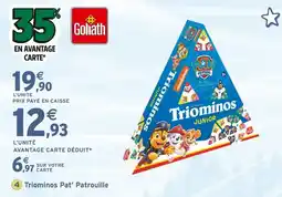 Intermarché Goliath Triominos Pat' Patrouille offre