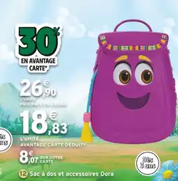 Intermarché Sac à dos et accessoires Dora DORA offre