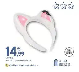 Intermarché Gabby et La Maison Magique Oreilles musicales deluxe offre
