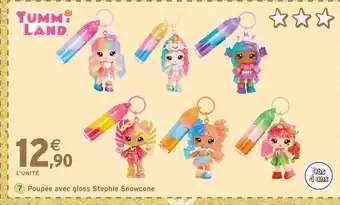 Intermarché YUMMI LAND Poupée avec gloss Stephie Snowcone offre