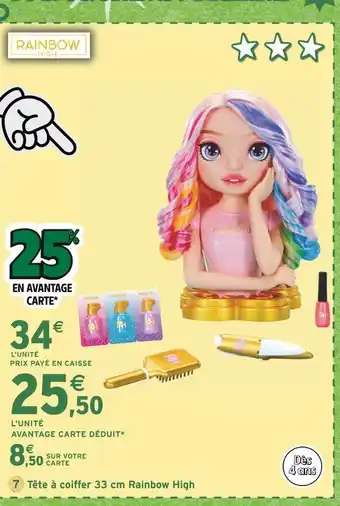 Intermarché Tête à coiffer 33 cm offre