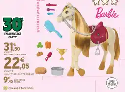 Intermarché BARBIE Cheval à fonctions offre
