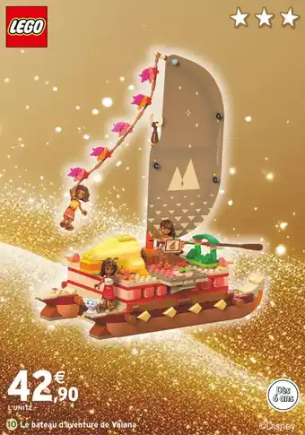 Intermarché LEGO Le bateau d'aventure de Vaiana offre