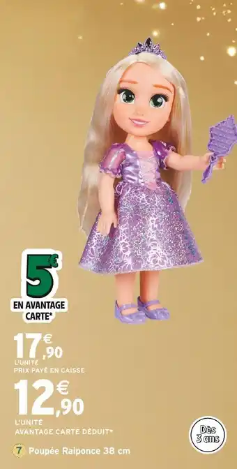 Intermarché Poupée Raiponce 38 cm offre