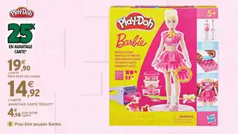 Intermarché Play-Doh Play-Doh poupée Barbie offre