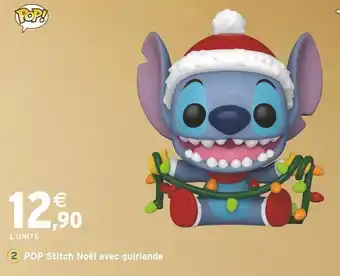 Intermarché POP POP Stitch Noël avec guirlande offre