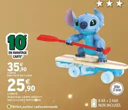 Intermarché Stitch surfeur radiocommandé offre