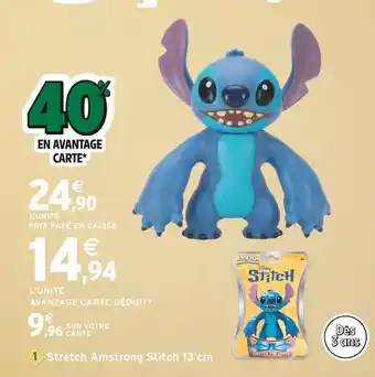 Intermarché Stretch Amstrong Stitch 13 cm offre