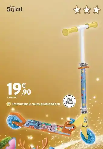 Intermarché Trottinette 2 roues pliable stitch offre