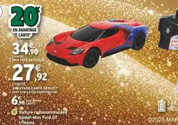 Intermarché SPIDER-MAN Voiture radiocommandée Spider-Man Ford GT 1/16ème offre