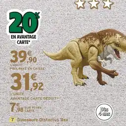 Intermarché Dinosaure Distortus Rex JURASSIC WORLD offre