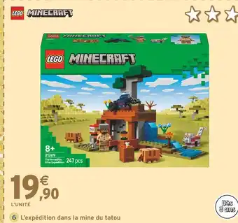 Intermarché LEGO Minecraft The Armadillo Mine Expedition offre